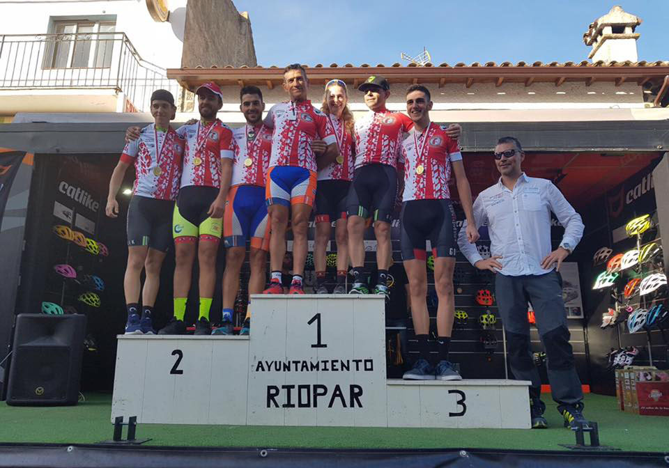 Podio ganadores Open XC Maratón de CLM