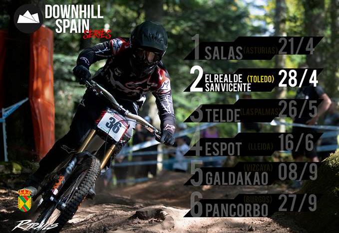 La Downhill Spain Series 2 acogerá el Campeonato de Castilla-La Mancha de Descenso el domingo 28  23 abril 2019.- La Downhill Spain Series 2 de El Real de San Vicente (Toledo) acogerá por cuarto año consecutivo el Campeonato de Castilla-La Mancha de Descenso este próximo fin de semana. La prueba toledana, ya convertida en una cita obligada del DH en la zona centro, formará parte este año del circuito nacional Downhill Spain, que se inauguraba el pasado fin de semana en Salas (Asturias).  Con las inscripciones a buen ritmo, la organización del club Rtrails ultima los preparativos del espectacular circuito de 1,5 kilómetros que acogerá la prueba, habilitado en plena sierra de San Vicente. El recorrido contará con un diseño muy atractivo, con saltos, cortados de piedra y trialeras y una interesante zona final donde un salto de unos 7 metros permitirá a los espectadores conocer en primera línea la dificultad técnica de esta modalidad ciclista. El circuito ha sufrido además algunas modificaciones interesantes esta edición, con cambios en algunas zonas y saltos añadidos que harán aún más espectacular el desarrollo de la prueba.  En la Downhill Spain Series 2 competirán desde las categorías cadetes hasta Máster 50. Además, tras el buen recibimiento de la iniciativa del año pasado, se mantiene la  categoría para bicicletas de Enduro. En esta edición 2019, con la finalidad de fomentar la práctica de esta modalidad deportiva entre la cantera del ciclismo y respondiendo a la demanda de algunos interesados, la organización ha preparado una competición expresamente para que los más pequeños puedan montar y competir entre ellos. Los interesados pueden inscribirse enviando un mail a rtrailsdh@gmail.com con sus datos. Las inscripciones generales permanecen abiertas hasta el viernes 26 en la web de la Federación de Ciclismo de Castilla-La Mancha: https://yosoyciclista.com/index.php/smartweb/inscripciones/inscripcion/13682-DOWNHILL-SPAIN-SERIES-2 Como en ediciones anteriores, la organización ha preparado una zona de paddock con carpas, donde algunos fabricantes ofrecerán la posibilidad de probar diferentes modelos de bicicletas. En la tarde del sábado 27, tras los entrenamientos, se ha organizado un concurso de saltos y una fiesta con música en directo. El circuito, instalado junto a la gasolinera, cuenta además con parking y camping con duchas. La mañana del domingo 28 albergará los entrenamientos cronometrados y las mangas clasificatorias y finales.   