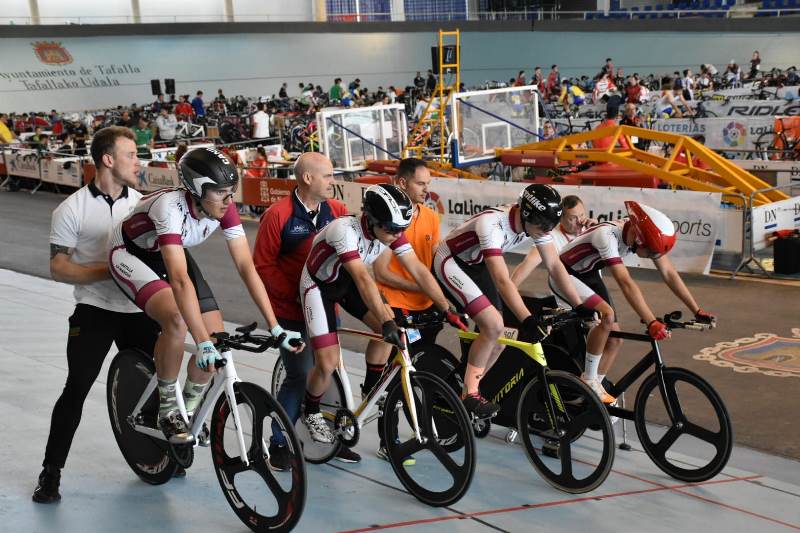 La selección de pista en Tafalla