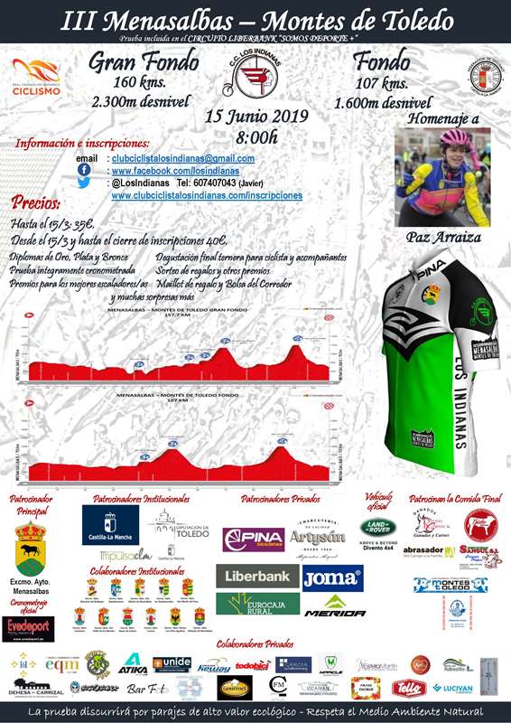 La III Marcha Ciclista Gran Fondo y Fondo Menasalbas